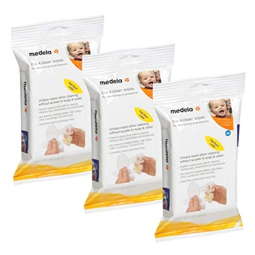 72 Medela Quick Clean Hygienic Wipes for Breast Pumps Baby Gear