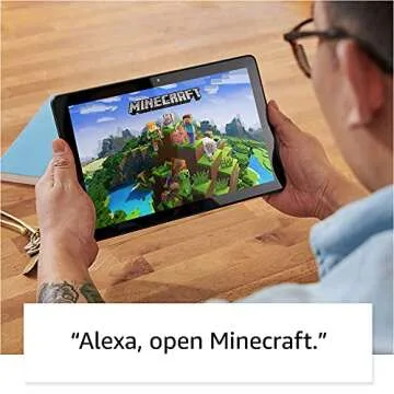 Fire HD 10 Plus tablet, 10.1", 1080p Full HD, 32 GB, (2021 release), Slate, without lockscreen ads