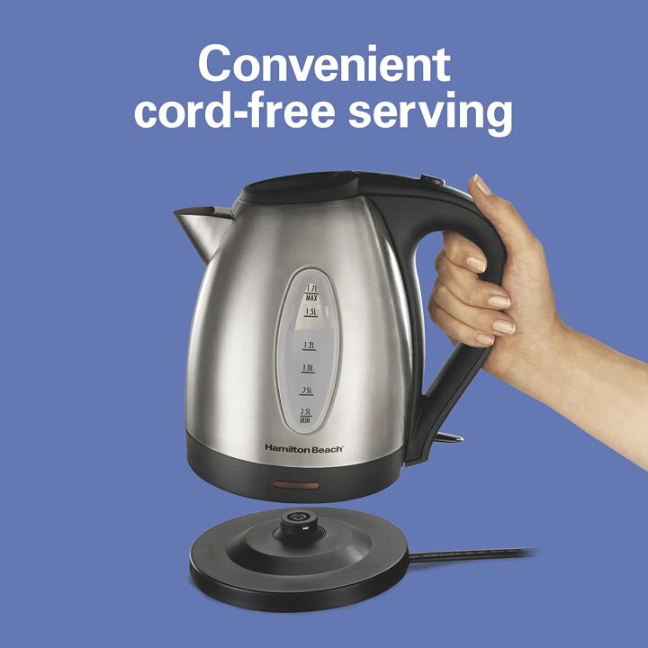 Hamilton Beach 1.7L Electric Tea Kettle - Stainless Steel