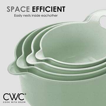Cook with Color 4-Piece Non-Slip Mixing Bowl Set