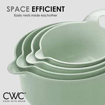 Cook with Color 4-Piece Non-Slip Mixing Bowl Set
