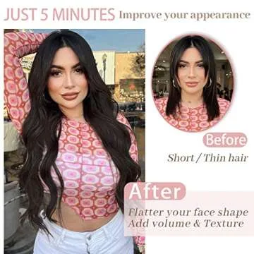 Sué Dark Brown Clip-In Hair Extensions for Thick Volume