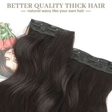 Sué Dark Brown Clip-In Hair Extensions for Thick Volume