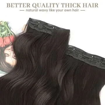 Sué Dark Brown Clip-In Hair Extensions for Thick Volume