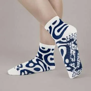 LIOLA Ankle High Grip Sock - Non-Slip Yoga Sock for Women & Anti-Skid Grips for Pilates, Yoga, Barre (as1, alpha, m, l, regular, regular)