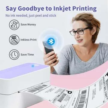 ASprink Bluetooth Shipping Label Printer for Easy Labeling