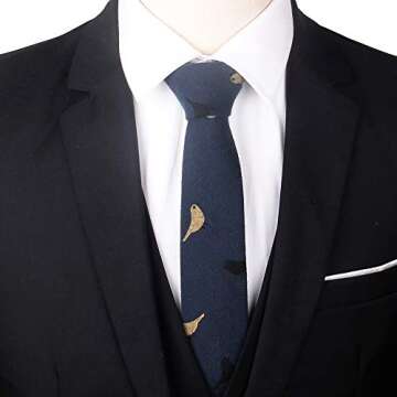 Stylish Gemay G.M Skinny Tie for Men - Perfect for Weddings