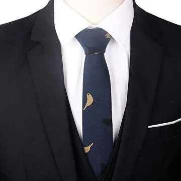 Stylish Gemay G.M Skinny Tie for Men - Perfect for Weddings
