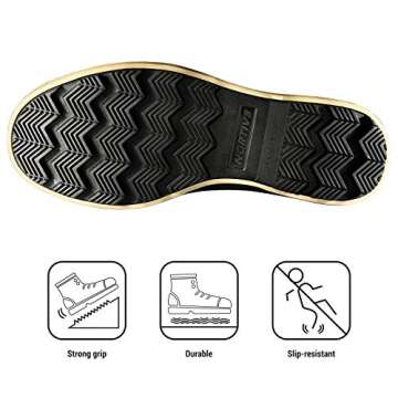 NORTIV 8 Men's Waterproof Winter Snow Boots Dark/Brown/Black Avenue Size 10 M US