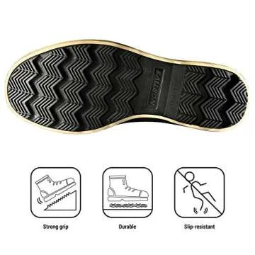 NORTIV 8 Men's Waterproof Winter Snow Boots Dark/Brown/Black Avenue Size 10 M US