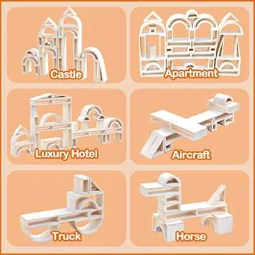 Over-Sized Hollow Wooden Block Set for Kids