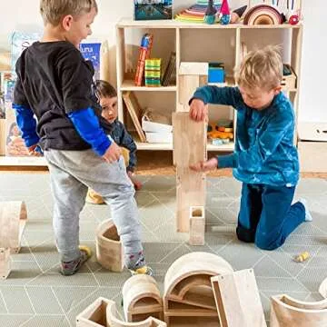 Over-Sized Hollow Wooden Block Set for Kids