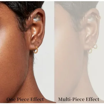 EVERU Gold Huggie Hoop Earrings for Women - Dainty & Elegant