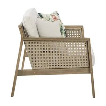 Durable Outdoor Wicker Loveseat by Ashley - Weather-Resistant