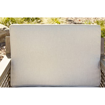 Durable Outdoor Wicker Loveseat by Ashley - Weather-Resistant