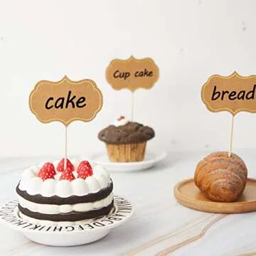 50 Elegant Cheese Markers for Party Decorations