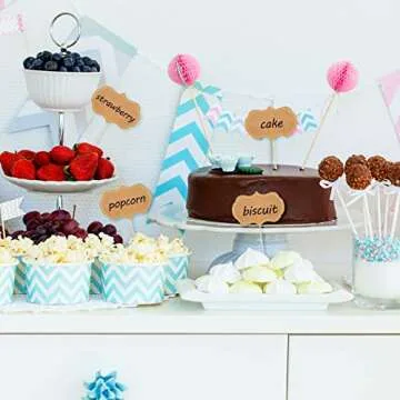 50 Elegant Cheese Markers for Party Decorations