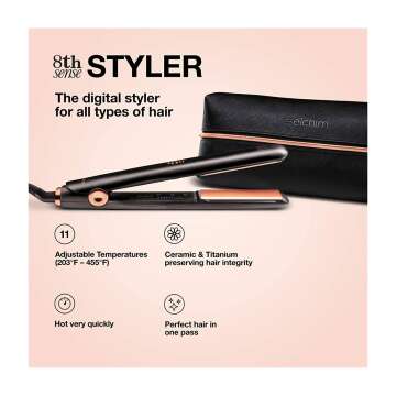 Elchim 8th Sense Styler Hair Straightener - Premium Quality