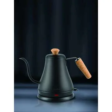 Bodum Gooseneck Electric Kettle, Matte Black, 27 Oz