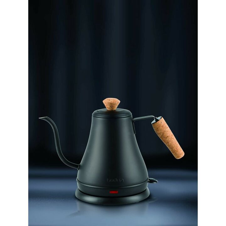 Bodum Gooseneck Electric Kettle, Matte Black, 27 Oz