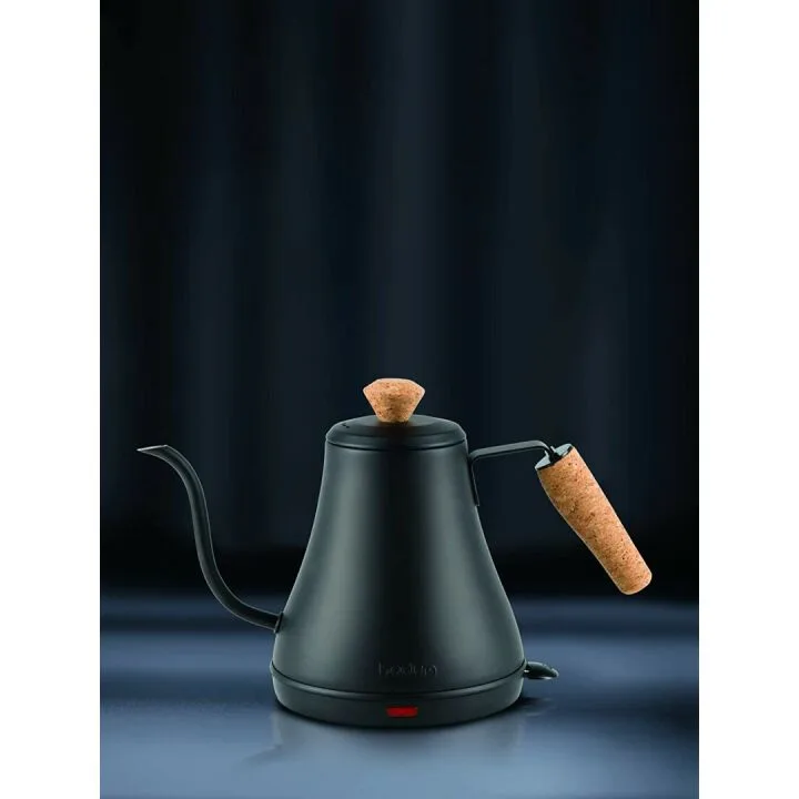 Bodum Gooseneck Electric Kettle, Matte Black, 27 Oz