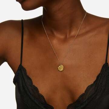 Hey Harper Gold Pendant Necklace - Waterproof Jewelry for Women