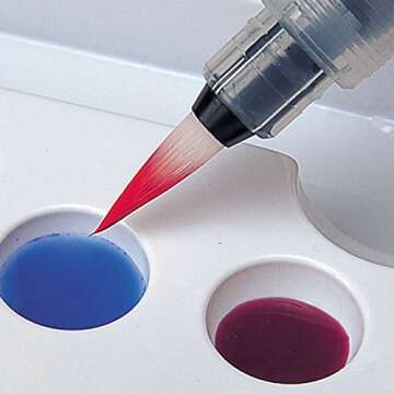 Pentel Arts Aquash Water Brush Set for Painting