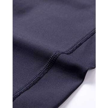 CRZ YOGA Women's Compression Running Leggings - Navy 25"