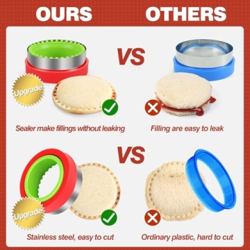 HINZER Sandwich Cutter & Sealer Set Fun Lunch Maker