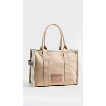 Marc Jacobs Women's The Colorblock Large Tote Bag, Beige Multi, One Size