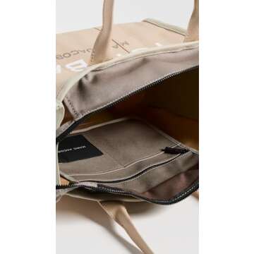 Marc Jacobs Women's The Colorblock Large Tote Bag, Beige Multi, One Size