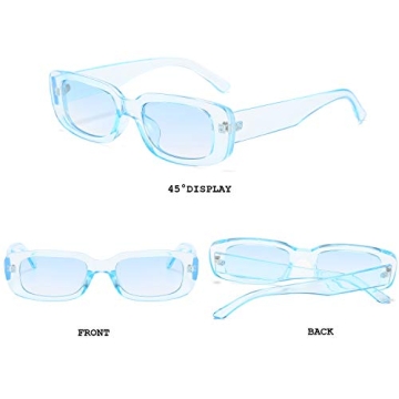 BUTABY Stylish Rectangle Sunglasses for Women with UV400 Protection