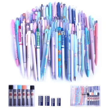 DzdzCrafts Kawaii Mechanical Pencils 12pcs Fun Designs