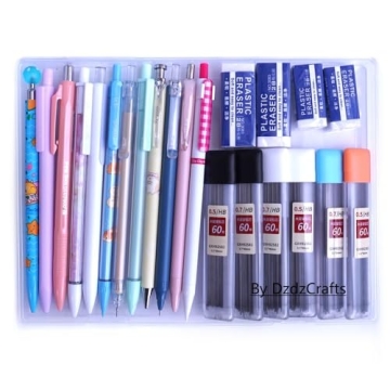 DzdzCrafts Kawaii Mechanical Pencils 12pcs Fun Designs