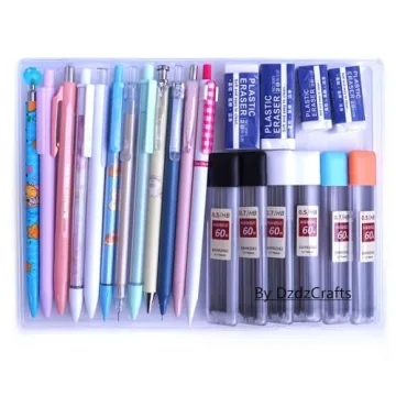DzdzCrafts Kawaii Mechanical Pencils 12pcs Fun Designs