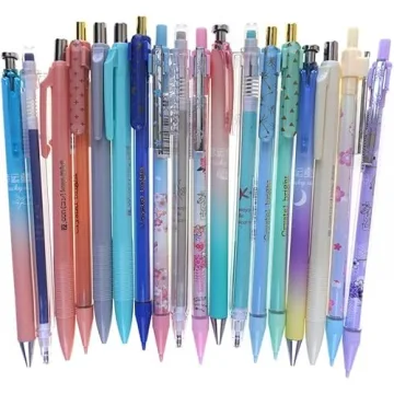 DzdzCrafts Kawaii Mechanical Pencils 12pcs Fun Designs