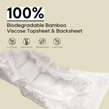 ECO BOOM Bamboo Diapers, Soft and Safe for Babies