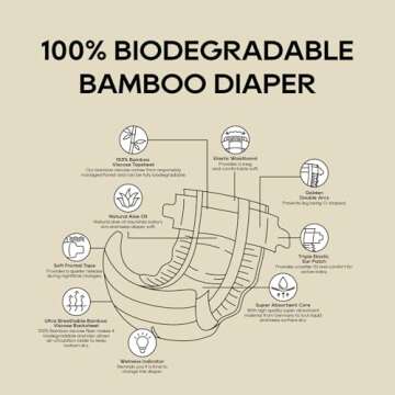 ECO BOOM Bamboo Diapers, Soft and Safe for Babies