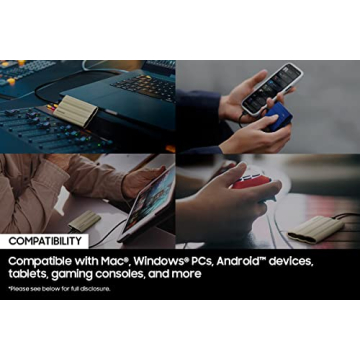SAMSUNG T7 Shield 4TB Portable SSD - Rugged & Fast