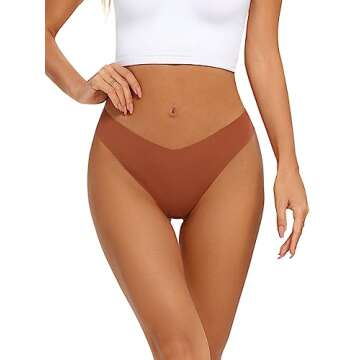Comfortable Seamless Thongs for Women - V-Waisted Style