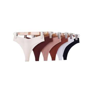 Comfortable Seamless Thongs for Women - V-Waisted Style