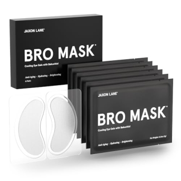 BRO MASK Under Eye Gel Pads: Cooling Eye Patches for Dark Circles and Puffiness | Anti Aging Hydroge...
