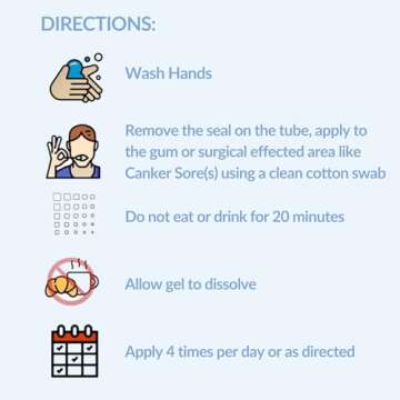 StellaLife VEGA Oral Gel: Dry Socket, Dry Mouth, Canker Sore, Tooth Extraction, Gum Surgery, Braces,...