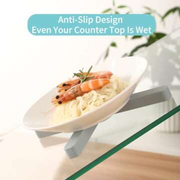 3 Pack Heat-Resistant Foldable Silicone Trivets,Folding Trivet for Hot Pots and Pans,Non-Slip,Space-...