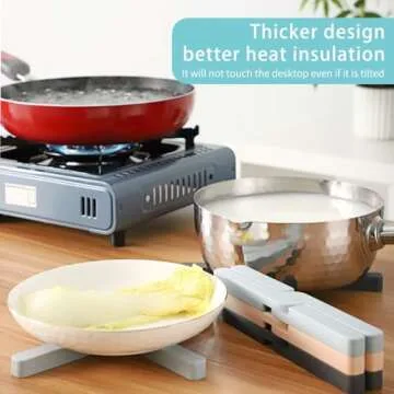 Space-Saving Silicone Trivets for Hot Pots and Pans