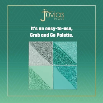 Juvia's Place Rebel Quad Mint Eyeshadow Palette - 4 Shades