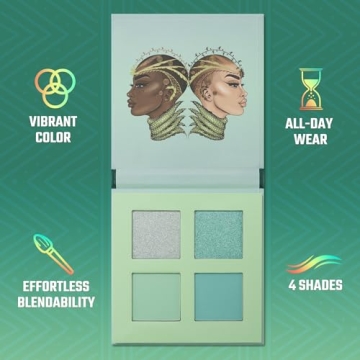 Juvia's Place Rebel Quad Mint Eyeshadow Palette - 4 Shades