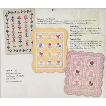 Quilt in a Day 2019 Scallops, Vines and Waves Template 9"X7"