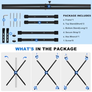 Adjustable Keyboard Stand with Locking Straps