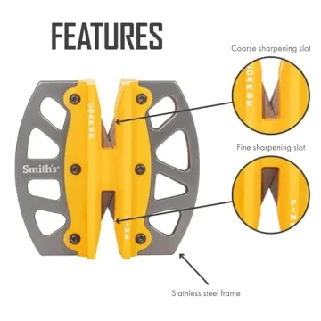 Smith's Stainless Steel 2-Step Pocket Knife Sharpener